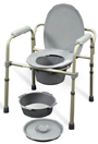 Folding Steel Commode